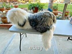 Old English Sheepdog Super Jumbo Cute Plush Floppy dog Toy X-Large sz RARE