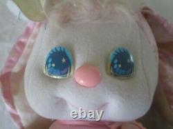 PJ Sparkles Sparklins Pink Bunny Rabbit Plush Doll Mattel Vintage Stars Pet 1989