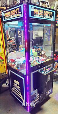 PRIZE DEPOT Claw Crane Plush Stuffed Animal Prize Redemption Arcade Machine