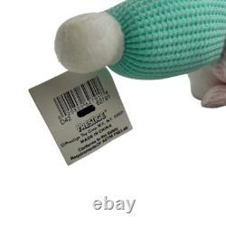 Pastel Color Block Teddy Bear Waffle Knit Lovey Prestige Plush Stuffed Animal