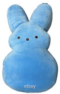 Peeps Bunny Plush Stuffed Animal Blue With Tag Original Huge Size 32, New