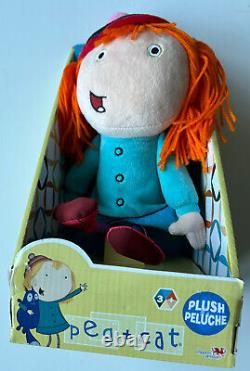 Peg And Cat Plush Doll Stuffed Animal Toy PBS Kids TV Show Imports Dragon RARE