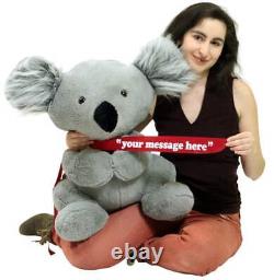 Personalized Large Stuffed Koala Bear 26 inches Soft Big Plush Animal