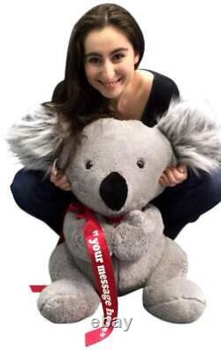 Personalized Large Stuffed Koala Bear 26 inches Soft Big Plush Animal