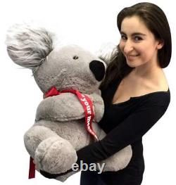 Personalized Large Stuffed Koala Bear 26 inches Soft Big Plush Animal