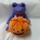 Pickles The Frog Plush Toy Stuffed Halloween Pumpkin