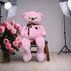 Pink Giant Teddy Tear Stuffed Animal Plush 5ft