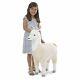 Plush Llama Play Toy Stuffed Animal White Cuddly Toddler Room Decor Lifelike New