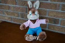 Plush Vintage 1980's Disney Splash Mountain BRER Rabbit Stuffed Animal Toy Doll