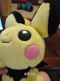 Pokemon Center Tufty Pichu Plush 2001 11 and Brother (Normal) pichu 16 Great