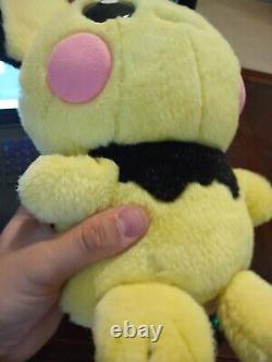 Pokemon Center Tufty Pichu Plush 2001 11 and Brother (Normal) pichu 16 Great