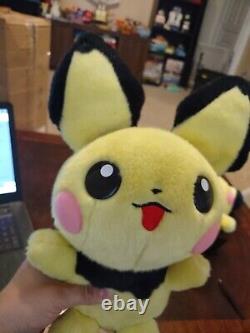 Pokemon Center Tufty Pichu Plush 2001 11 and Brother (Normal) pichu 16 Great