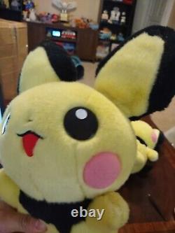 Pokemon Center Tufty Pichu Plush 2001 11 and Brother (Normal) pichu 16 Great