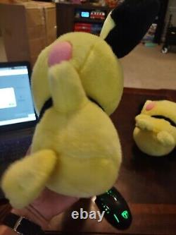 Pokemon Center Tufty Pichu Plush 2001 11 and Brother (Normal) pichu 16 Great