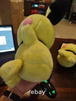 Pokemon Center Tufty Pichu Plush 2001 11 and Brother (Normal) pichu 16 Great