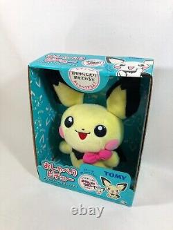 Pokémon Pichu Plush Toy Stuffed Animal TOMY Pokemon Talking Pichu