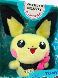 Pokémon Pichu Plush Toy Stuffed Animal TOMY Pokemon Talking Pichu