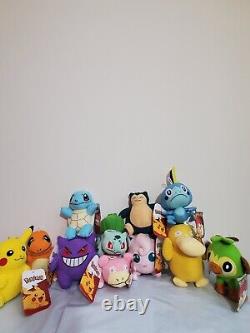 Pokemon Pikachu Squirtle Charmander Bulbasaur Grooky Plush Stuffed Animal 6 Toy