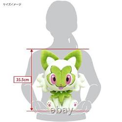 Pokemon Plush doll Pote Hug Cushion Sprigatito PZ64 NEW Sanei JAPAN