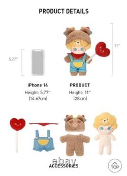 Pop Mart DIMOO Dating Series 7.8 Valentine Edition and 15.7 Plush Doll Set