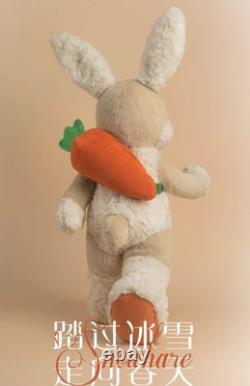 Posable 25 Milk Tea SnowHare Rabbit with? And Sweater, Plush Stuffed Animal withBox