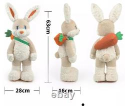 Posable 25 Milk Tea SnowHare Rabbit with? And Sweater, Plush Stuffed Animal withBox