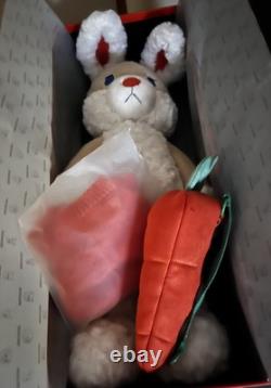 Posable 25 Milk Tea SnowHare Rabbit with? And Sweater, Plush Stuffed Animal withBox