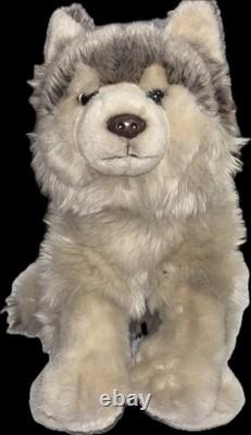 RARE GANZ WEBKINZ Signature Timber Wolf Husky Plush Stuffed Animal WKS1008 AB