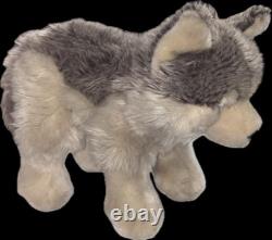 RARE GANZ WEBKINZ Signature Timber Wolf Husky Plush Stuffed Animal WKS1008 AB