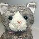 Rare Gund Bootsie Jumbo Plush Kitty Cat Large Stuffed Animal Tabby Cat Grey 24