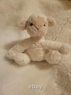 RARE HTF Jellycat Baby FuddleWuddle 5 Plush Lamb Sheep Sitting Stuffed Animal