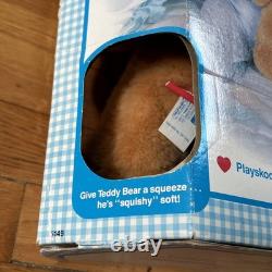 RARE IN BOX 1990 Playskool Teddy Bear Vintage Stuffed Animal Plush Toy 12 5149