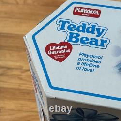 RARE IN BOX 1990 Playskool Teddy Bear Vintage Stuffed Animal Plush Toy 12 5149