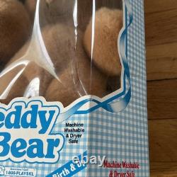 RARE IN BOX 1990 Playskool Teddy Bear Vintage Stuffed Animal Plush Toy 12 5149