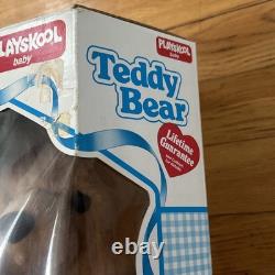 RARE IN BOX 1990 Playskool Teddy Bear Vintage Stuffed Animal Plush Toy 12 5149