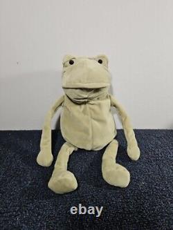 RARE Jellycat 8 OG Fergus The Frog Green Plush Animal Stuffed Animal Retired