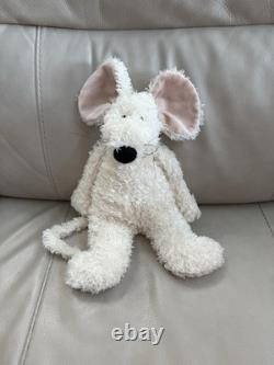 RARE Jellycat Bunglie Cream Mouse 16in Plush Stuffed Animal Original Tags LNC