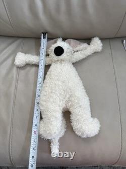 RARE Jellycat Bunglie Cream Mouse 16in Plush Stuffed Animal Original Tags LNC