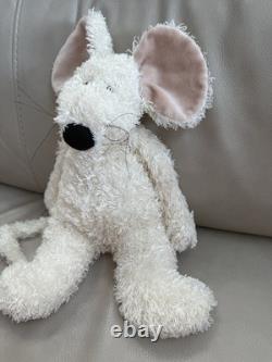 RARE Jellycat Bunglie Cream Mouse 16in Plush Stuffed Animal Original Tags LNC