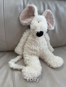 RARE Jellycat Bunglie Cream Mouse 16in Plush Stuffed Animal Original Tags LNC