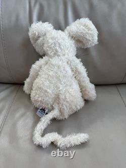RARE Jellycat Bunglie Cream Mouse 16in Plush Stuffed Animal Original Tags LNC