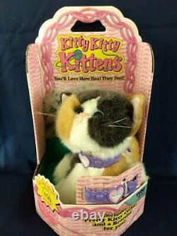 RARE MIB, New Plush, Kitty Kitty Kittens, Orange & White/Calico Kitty, Tyco, DSI