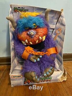 RARE My Pet Monster BEASTUR Plush Toy withOriginal Box and Orange Hand Cuffs