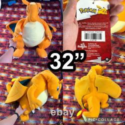 RARE Pokemon Large Giant Jumbo 32 Charizard Plush Stuffed Animal Toy Figure