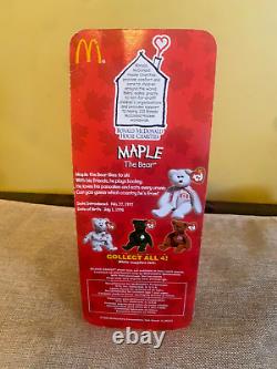 RARE Retired Maple Beanie Baby 1996 Mc Donald's Plush Bear Stuffed Animal
