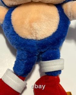 RARE Sonic The Hedgehog Plush Toy BOOTLEG KO 1900's 12 VINTAGE