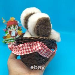 RARE Stuffed Animal Vintage Sekiguchi ORGEL HOUSE Music Box Puppys Plush Japan