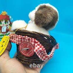 RARE Stuffed Animal Vintage Sekiguchi ORGEL HOUSE Music Box Puppys Plush Japan