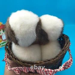 RARE Stuffed Animal Vintage Sekiguchi ORGEL HOUSE Music Box Puppys Plush Japan