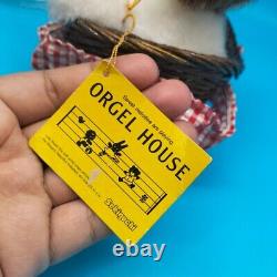 RARE Stuffed Animal Vintage Sekiguchi ORGEL HOUSE Music Box Puppys Plush Japan